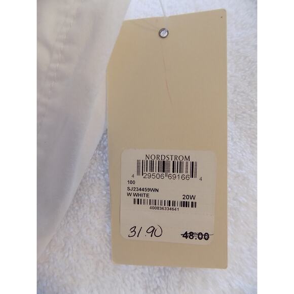 Sejour Nordstrom white Bermuda shorts womens size 20 W NWT - Picture 7 of 7